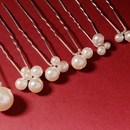 moda nueva horquilla de perlas irregulares conjunto coreano dulce simple pinza de pelo al por mayorpicture11