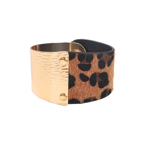 vente chaude bijoux rétro style national léopard bracelet en cuir bracelet bracelet en gros's discount tags