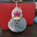 hotsale fashion new cute sleeping doll hair ball key chain plush cute sleeping doll coin purse bag key pendant wholesalepicture35
