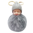 hotsale fashion new Cute sleeping doll fur ball keychain cute sleeping doll coin purse car key pendant wholesalepicture13