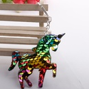 New fashion hotsale reflective fish scale sequins unicorn key chain colorful pony sequins coin purse pendant car accessories wholesalepicture25