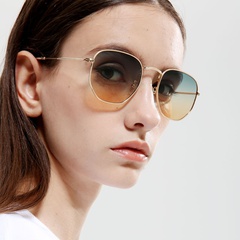 fashion new simple  square marine sunglasses  new retro metal sunglasses nihaojewelry wholesale