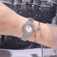 wholesale rhinestone metal chain compact ladies quartz watch  fashion diamond diamond ladies bracelet watch decoration watch