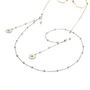 Fashion simple silver white small daisy color retention bead glasses chain metal chain glasses chain wholesalepicture8