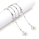Fashion simple silver white small daisy color retention bead glasses chain metal chain glasses chain wholesalepicture9