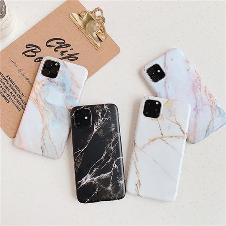 Simple black and white marble pattern original creative for Apple 8  iPhonex 7Plus matte soft i6 protective phone case wholesale's discount tags