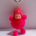 hotsale fashion new cute sleeping doll hair ball key chain plush cute sleeping doll coin purse bag key pendant wholesalepicture64
