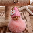 hotsale fashion new quality cute sleeping doll fur ball key ring Meng baby coin purse key pendant wholesalepicture46