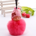 hotsale fashion new quality cute sleeping doll fur ball key ring Meng baby coin purse key pendant wholesalepicture65