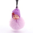 hotsale fashion new quality cute sleeping doll fur ball key ring Meng baby coin purse key pendant wholesalepicture66