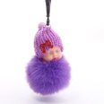 hotsale fashion new quality cute sleeping doll fur ball key ring Meng baby coin purse key pendant wholesalepicture78