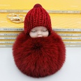 hotsale fashion new Cute sleeping doll fur ball keychain cute sleeping doll coin purse car key pendant wholesalepicture21
