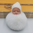 hotsale fashion new Cute sleeping doll fur ball keychain cute sleeping doll coin purse car key pendant wholesalepicture22