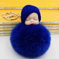 hotsale fashion new Cute sleeping doll fur ball keychain cute sleeping doll coin purse car key pendant wholesalepicture24
