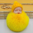 hotsale fashion new Cute sleeping doll fur ball keychain cute sleeping doll coin purse car key pendant wholesalepicture26