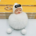 hotsale fashion new Cute Sleeping Doll Hair Ball Keychain School Bag Coin Purse Pendant Car Key Chain wholesalepicture18