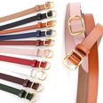 New leather thin belt wild fashion candy color decoration ladies gown dress cowhide knotted belt nihaojewelry wholesalepicture26