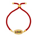Bracelet japanisches und koreanisches Paar Armband Jungen und Mdchen Armband eingelegt mit farbigen Diamanten Liebe rotes Seil Armband brc18picture17
