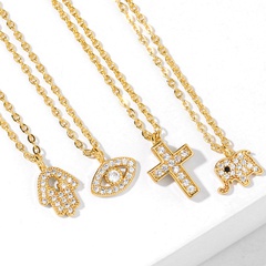 New accessories necklace pendant cross necklace niche design diamond necklace