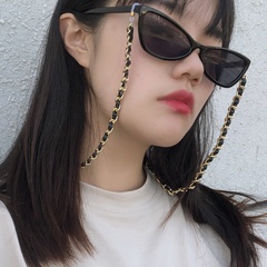 fashion jewelry geometric single-layer chain accessories retro handmade flannel winding glasses chain