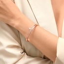 Joyera de moda coreana temperamento pulsera de cisne pequeo oro rosa pulsera de perlas de apertura pulsera joyera clsica popularpicture9