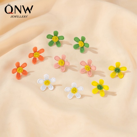 Spring and summer hot earrings temperament small fragrance flower earrings sweet simple girl earrings wholesale's discount tags