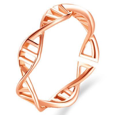 new style ring cross stripe rose gold women's ring fashion diamond shaped fish bone opening wild ring wholesale's discount tags