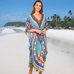 verano moda nuevo posicionamiento playa falda larga suelta gran tamaño estilo bata falda de vacaciones blusa bikini nihaojewelry al por mayor