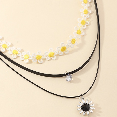 fashion jewelry niche personality choker necklace small daisy sun flower necklace wholesale nihaojewelry's discount tags
