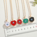 new color eye pendant necklace nihaojewelry wholesale imitation natural stone love resin necklace Yiwupicture13