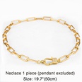 necklace thick chain necklace rainbow pendant necklace colorful zircon Hiphop necklace wholesalepicture30