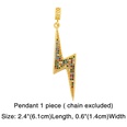 necklace thick chain necklace rainbow pendant necklace colorful zircon Hiphop necklace wholesalepicture34