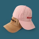 Mens wear old washed cap spring new fashion embroidered letters solid color casual hat  wholesale sun hatpicture22