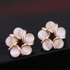 Exquisite Korean fashion sweet and  simple opal personality earrings wholesale nihaojewelry