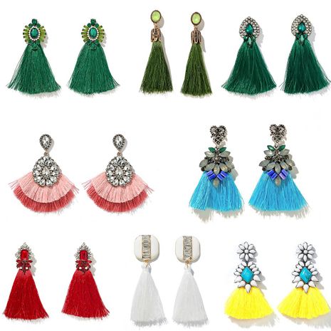 fashion wild elegant ladies long tassel earrings earrings holiday style baroque fashion retro earrings wholesale nihaojewelry's discount tags