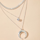 personnalit accessoires de mode cornes lune poisson os collier de diamants Boho collier multicouche en gros nihaojewelrypicture11