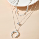 personnalit accessoires de mode cornes lune poisson os collier de diamants Boho collier multicouche en gros nihaojewelrypicture13