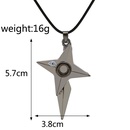 fashion explosion necklace anime jewelry naruto shuriken pendant necklace online games same paragraph chain clavicle chain wholesale nihaojewelrypicture12