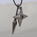 fashion explosion necklace anime jewelry naruto shuriken pendant necklace online games same paragraph chain clavicle chain wholesale nihaojewelrypicture14