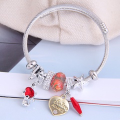 fashion metal wild pan DL simple and cute cat love pendant multi-element accessories personalized bracelet wholesale nihaojewelry