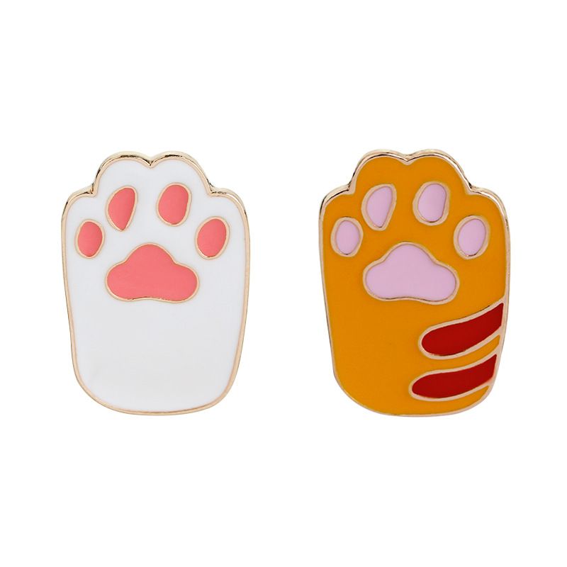 Fashion brooch cute pet dog foot print cat claw brooch hot sale accessories wholesale nihaojewelry