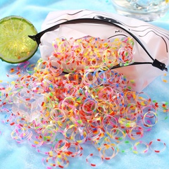 Hair Disposable Strong Pulling Continuous Small Rubber Band Hair Accessories Jelly Color Hair Tie wholesale nihaojewelry