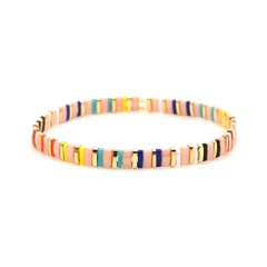rainbow style fashion beach bohemian bracelet imported tila beaded jewelry wholesale nihaojewelry