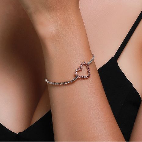 simple heart-shaped bracelet Korean fashion personality hollow love bracelet forest students holiday birthday gift wholesale nihaojewelry's discount tags