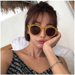 Gafas de sol coreanas gafas de sol personalidad de la moda coreana tendencia salvaje gafas de sol naranjas al por mayor nihaojewelry