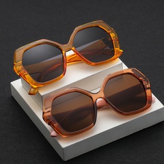 nouvelle mode polygone lunettes de soleil rétro lunettes tendance lunettes de soleil grand cadre lunettes de soleil à bord épais en gros nihaojewelry