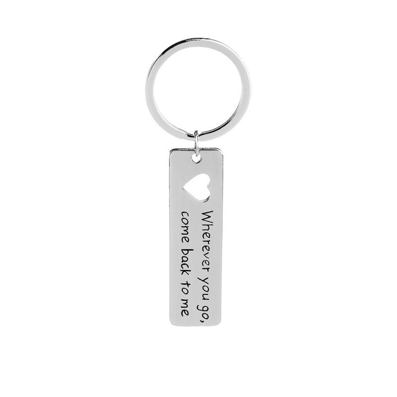 explosion keychain wherever you go come back to me lettering letter ...