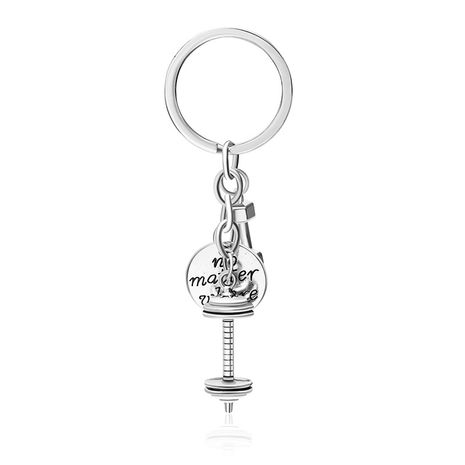 explosion key chain creative fun street fitness barbell english letter key chain wholesale nihaojewelry's discount tags