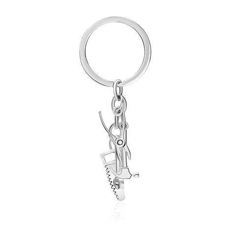 explosion keychain personality Father's Day gift tool four-piece metal keychain pendant jewelry wholesale nihaojewelry's discount tags
