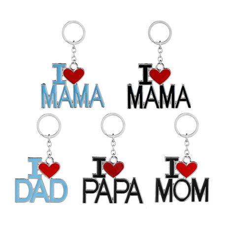 Explosion Metal Keychain Mother's Day Father's Day Christmas Gift Metal Crafts Gift Keychain wholesale nihaojewelry's discount tags
